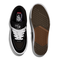 Vans Half Cab Wafflecup Skateboard Shoe - Black/White