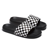 Vans La Costa Checkerboard Slide On - True White/Black