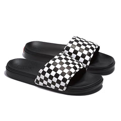Vans La Costa Checkerboard Slide On - True White/Black