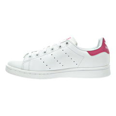 Adidas Stan Smith J Big Kid's Shoes White/Bold Pink