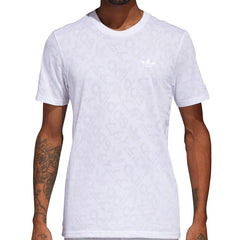 Adidas Men's Originals Logo Jaquard Tee White