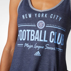 Adidas Originals New York City Football Club Women's V-Neck Tank Top Grey