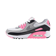 Nike Air Max 90 Women's Shoes White-Particle Grey-Rose Pink-Black