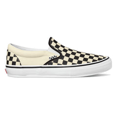 Vans Skate Slip-On Checkerboard Skateboard Shoe - Black/Off White