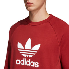 Adidas Originals Trefoil Crew Men's Sweatshirt Rust Red/White