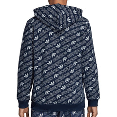 Adidas Originals Men's Monogram Hoodie Collegiate Navy/White
