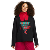Jordan x Nina Chanel Abney Women's Funnel Neck Top Black-University Red