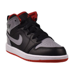 Jordan 1 Mid (PS) Little Kids' Shoes Black-Cement Grey-Fire Red