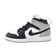 Jordan 1 Mid (PS) Little Kids' Shoes White/Light Smoke Grey dq8424-101