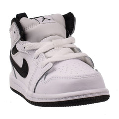 Jordan 1 Mid (TD) Toddlers' Shoes White-Black