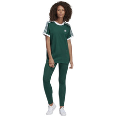 Adidas Women's 3 Stripes Tee Collegiate Green