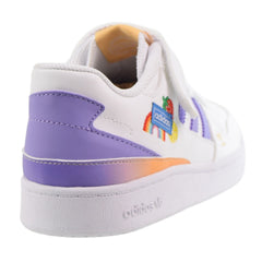 Adidas Forum Low 'Fruits & Rainbow Patches Little Kids' Shoes Cloud White-Purple