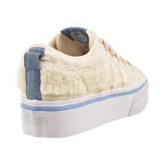 Adidas Nizza Platform Sherpa Women's Shoes Wonder White-Cloud White-Ambient Sky