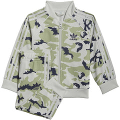 Adidas Toddlers/Little Kids' Camo SST Set Orbit Grey-Magic Lime-Shadow Navy