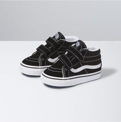Vans Toddler SK8-Mid Reissue V Skateboard Shoes - Black/True White