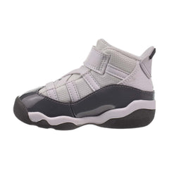 Jordan 6 Rings (TD) Toddler Basketball Shoes White-Cool Grey