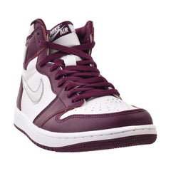 Air Jordan 1 Retro Hi OG Men's Shoes Bordeaux/Metallic Silver 555088-611