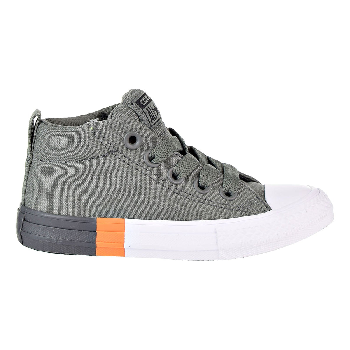 Converse Chuck Taylor All Star Street Mid Kid's Shoes River Rock-Black