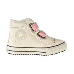 Converse Chuck Taylor AS Hook And Loop PC Boot Hi Toddler Shoes Natural Ivory