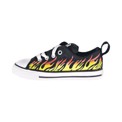 Converse Chuck Taylor AS Street Slip "Into The Flames" Toddler Shoe Black-Yellow