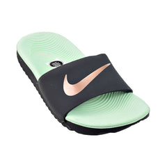Nike Kawa  (PS) Little Kids' Slides Off Noir-Mint Foam-Metallic Red Bronze