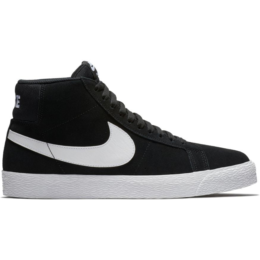 Nike SB Blazer Mid Skate Shoe - Black/White-White-White