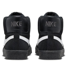 Nike SB Blazer Mid Skateboard Shoe - Black/White-Black-Black