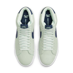 Nike SB Blazer Mid Skate Shoe - Barely Green/Navy-Barely Green-White