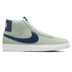 Nike SB Blazer Mid Skate Shoe - Barely Green/Navy-Barely Green-White