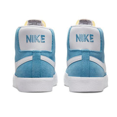 Nike SB Blazer Mid Skate Shoe - Cerulean/White-Cerulean-White