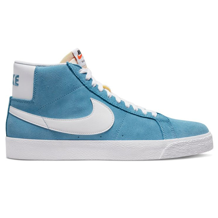Nike SB Blazer Mid Skate Shoe - Cerulean/White-Cerulean-White