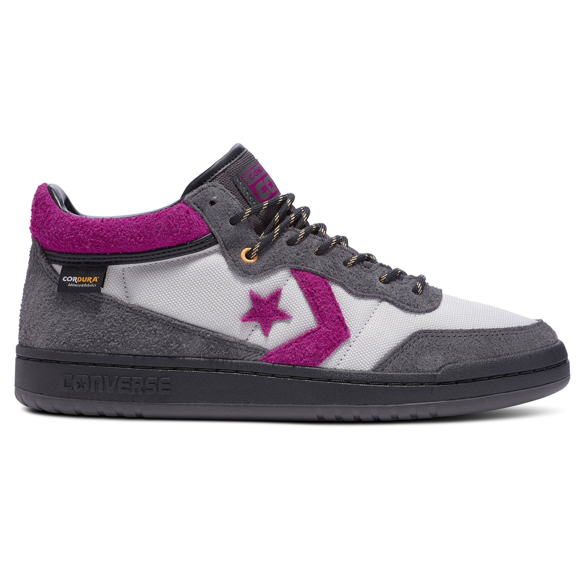 Converse Fastbreak Mid Pro Suede/Cordura Skateboard Shoe - Dark Matter/Barely Grey