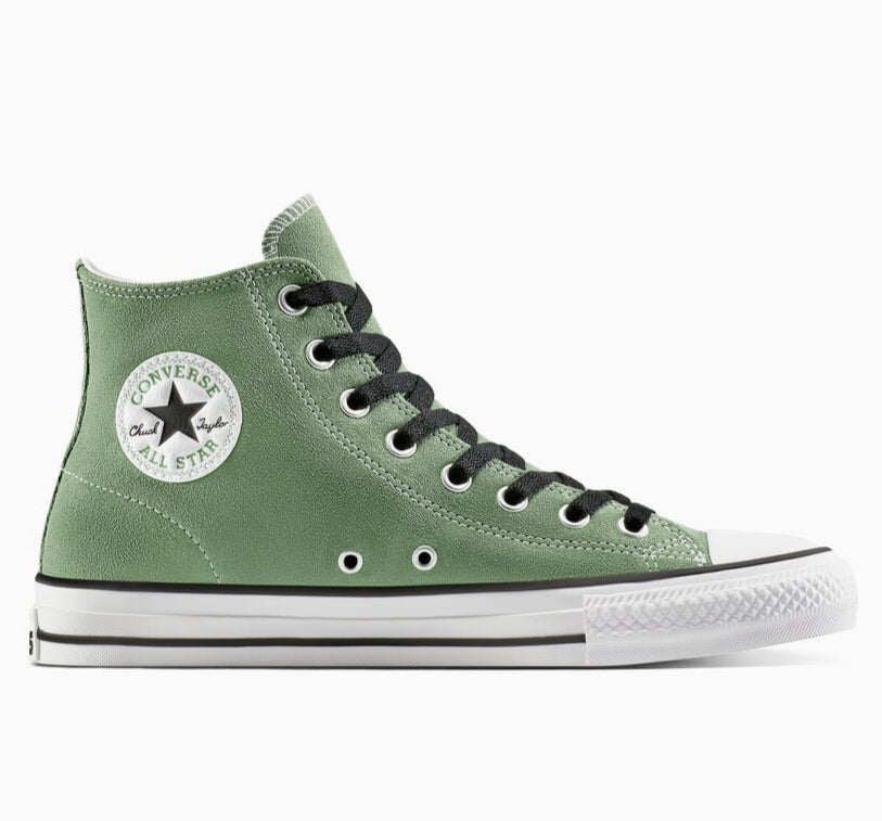 Converse Chuck Taylor All Star Pro Hi Skateboard Shoe - Foothill Green/Black/White