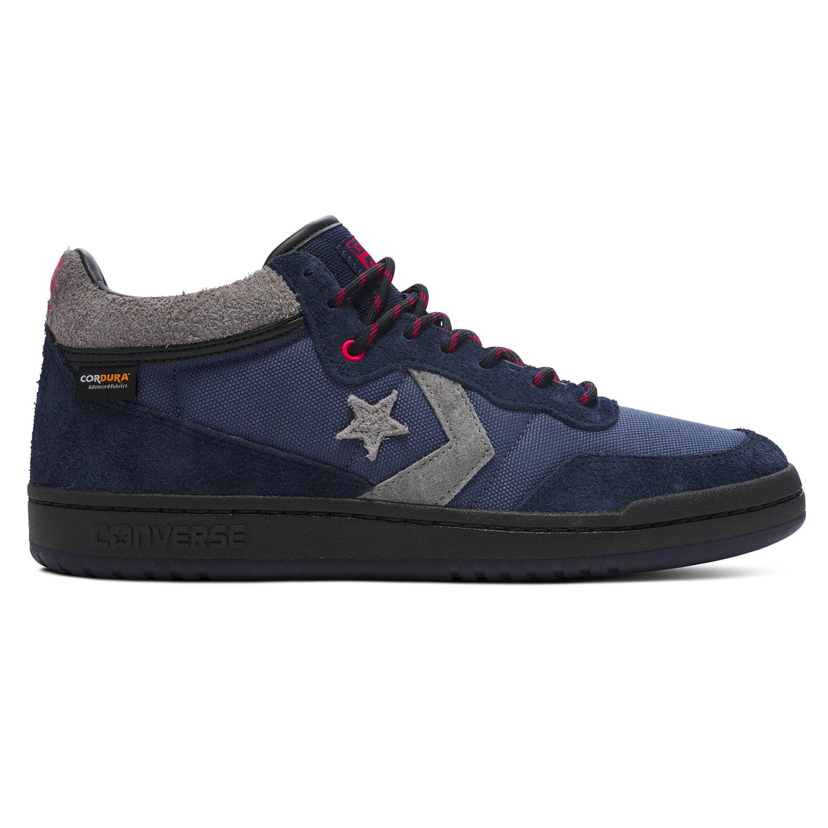 Converse Fastbreak Mid Pro Suede/Cordura Skateboard Shoe - Obsidian/Dark Waters/Black