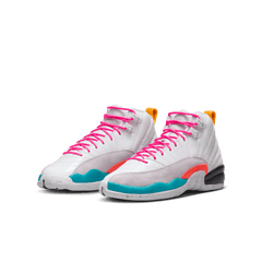 Big Kids' Air Jordan 12 Retro "White Vapor Green"