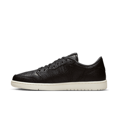 Men's Air Jordan 1 Retro Low  NS "Swoosh less Black"