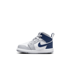 Baby/Toddler Jordan 1 Mid "Wolf Grey Midnight Navy"