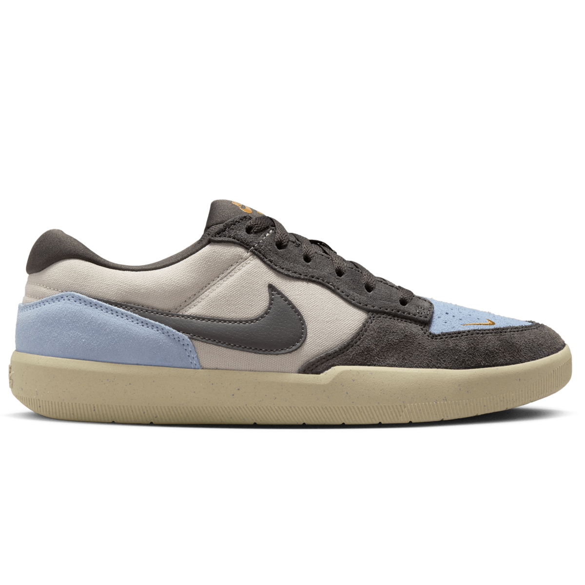 Nike SB Force 58 Skateboard Shoe - Lite Orewood Brown/Medium Ash-Psychic Blue