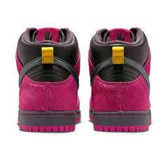 Nike SB Dunk High x Run The Jewels QS Skateboard Shoe - Active Pink/Black/Metallic Gold