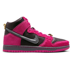 Nike SB Dunk High x Run The Jewels QS Skateboard Shoe - Active Pink/Black/Metallic Gold