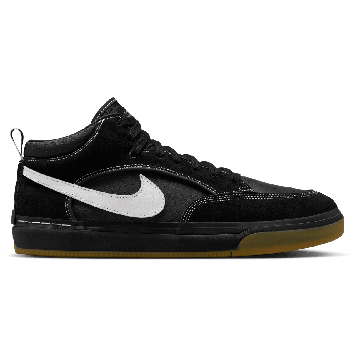 Nike SB Leo Baker React Skateboard Shoe - Black/White-Black-Gum Light Brown