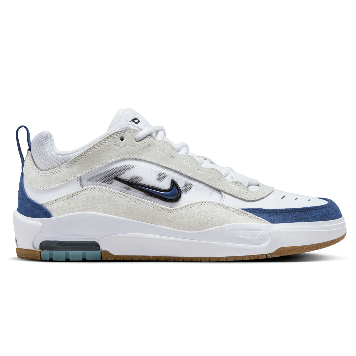 Nike SB Air Max Ishod 2 Skateboard Shoe - White/Navy-Summit White-Black