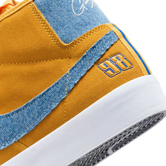 Nike SB GT Pro Blazer Mid Skateboard Shoe - University Gold/Game Royal