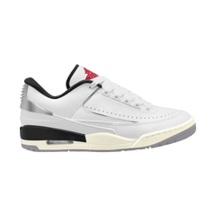 Men's Jordan 2/3 "White Black Metallic Silver"