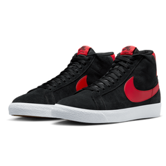 Nike SB Blazer Mid Skate Shoe - Black/University Red-Black-White