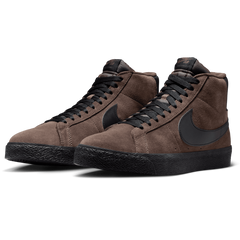 Nike SB Blazer Mid Skateboard Shoe - Baroque Brown/Black-Baroque Brown
