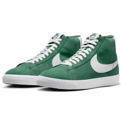Nike SB Blazer Mid Skateboard Shoe - Fir/White-Fir-White