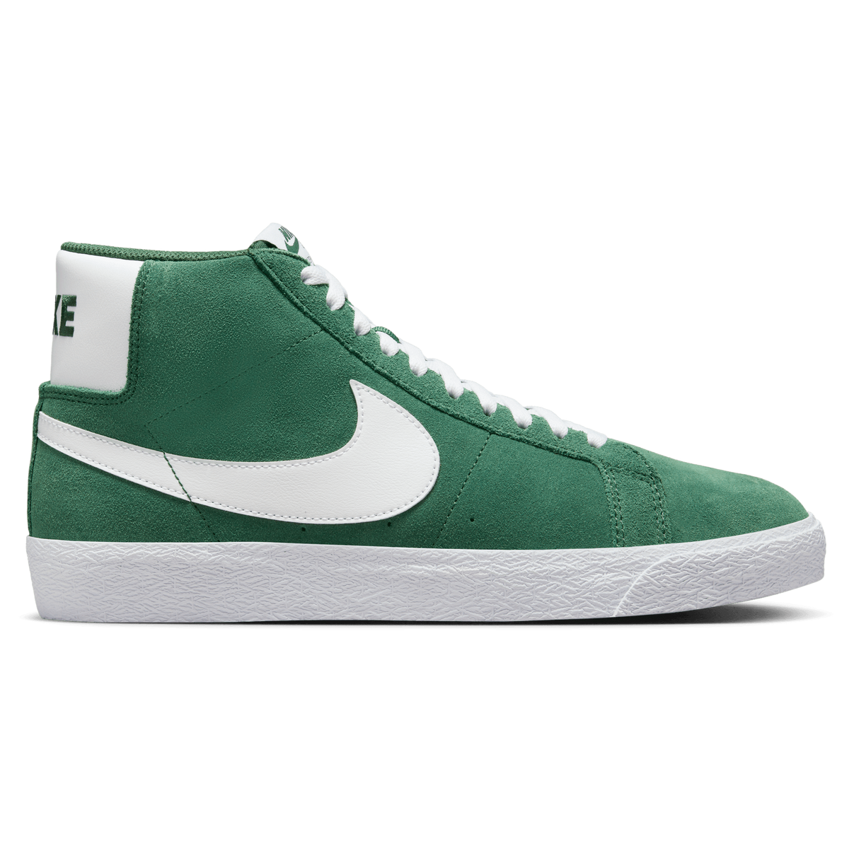 Nike SB Blazer Mid Skateboard Shoe - Fir/White-Fir-White