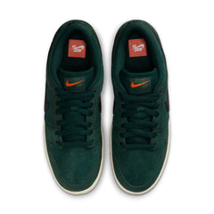Nike SB Dunk Low Pro ISO Skateboard Shoe - Deep Fir/Black-Fir-Sail