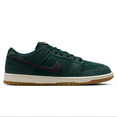 Nike SB Dunk Low Pro ISO Skateboard Shoe - Deep Fir/Black-Fir-Sail